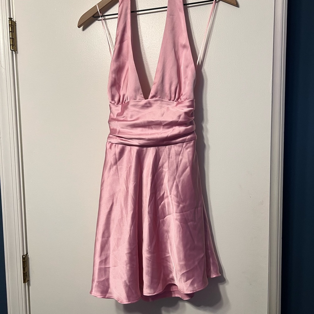 Zara Pink Halter Dress
